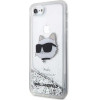 Karl Lagerfeld KLHCI8LNHCCS iPhone 7/8/ SE 2020/2022 silver/silver hardcase Glitter Choupette Head - (KF001527-0)
