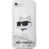 Karl Lagerfeld KLHCI8LNHCCS iPhone 7/8/ SE 2020/2022 silver/silver hardcase Glitter Choupette Head - (KF001527-0)