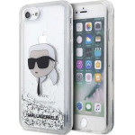 Karl Lagerfeld KLHCI8LNKHCH iPhone 7/8/ SE 2020/2022 silver/silver hardcase Glitter Karl Head - (KF001528-0)