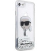 Karl Lagerfeld KLHCI8LNKHCH iPhone 7/8/ SE 2020/2022 silver/silver hardcase Glitter Karl Head - (KF001528-0)