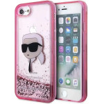 Karl Lagerfeld KLHCI8LNKHCP iPhone 7/8/ SE 2020/2022 pink/pink hardcase Glitter Karl Head - (KF001529-0)