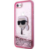 Karl Lagerfeld KLHCI8LNKHCP iPhone 7/8/ SE 2020/2022 pink/pink hardcase Glitter Karl Head - (KF001529-0)
