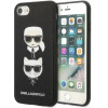 Karl Lagerfeld KLHCI8SAKICKCBK iPhone 7/8 / SE 2020 / SE 2022 black/black hardcase Saffiano Karl&Choupette Head - (KF001335-0)