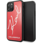 Karl Lagerfeld KLHCN58DLKSRE iPhone 11 Pro czerwony/red hard case Signature Glitter - (KF000265-0)