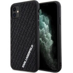 Karl Lagerfeld KLHCN613DMKRLK iPhone 11 / Xr 6.1 black/black hardcase 3D Rubber Multi Logo - (KF001762-0)