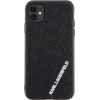 Karl Lagerfeld KLHCN613DMKRLK iPhone 11 / Xr 6.1 black/black hardcase 3D Rubber Multi Logo - (KF001762-0)