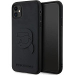 Karl Lagerfeld KLHCN613DRKNK iPhone 11 / Xr 6.1'' black/black hardcase Rubber Karl Head 3D - (KF001668-0)