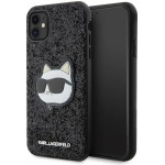 Karl Lagerfeld KLHCN61G2CPK iPhone 11 / Xr 6.1'' black/black hardcase Glitter Choupette Patch - (KF001662-0)