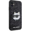 Karl Lagerfeld KLHCN61G2CPK iPhone 11 / Xr 6.1'' black/black hardcase Glitter Choupette Patch - (KF001662-0)