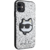 Karl Lagerfeld KLHCN61G2CPS iPhone 11 / Xr 6.1'' silver/silver hardcase Glitter Choupette Patch - (KF001663-0)