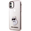Karl Lagerfeld KLHCN61HNCHTCP iPhone 11 / Xr 6.1 pink/pink hardcase Ikonik Choupette - (KF001585-0)