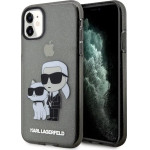Karl Lagerfeld KLHCN61HNKCTGK iPhone 11 / Xr 6.1 black/black hardcase Gliter Karl&Choupette - (KF001586-0)