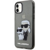 Karl Lagerfeld KLHCN61HNKCTGK iPhone 11 / Xr 6.1 black/black hardcase Gliter Karl&Choupette - (KF001586-0)