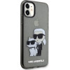 Karl Lagerfeld KLHCN61HNKCTGK iPhone 11 / Xr 6.1 black/black hardcase Gliter Karl&Choupette - (KF001586-0)