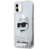Karl Lagerfeld KLHCN61LNCHCS iPhone 11/ XR silver/silver hardcase Glitter Choupette Head - (KF001535-0)