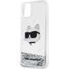 Karl Lagerfeld KLHCN61LNCHCS iPhone 11/ XR silver/silver hardcase Glitter Choupette Head - (KF001535-0)