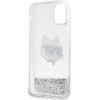 Karl Lagerfeld KLHCN61LNCHCS iPhone 11/ XR silver/silver hardcase Glitter Choupette Head - (KF001535-0)