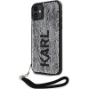 Karl Lagerfeld KLHCN61PSQRKS iPhone 11 / Xr 6.1'' silver/silver hardcase Sequins Cord - (KF001656-0)