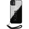 Karl Lagerfeld KLHCN61PSQRKS iPhone 11 / Xr 6.1'' silver/silver hardcase Sequins Cord - (KF001656-0)