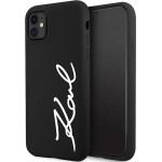 Karl Lagerfeld KLHCN61SKSVGK iPhone 11 / Xr 6.1'' black/black hardcase Silicone Signature - (KF001658-0)