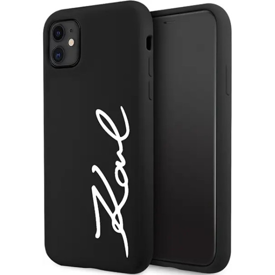 Karl Lagerfeld KLHCN61SKSVGK iPhone 11 / Xr 6.1'' black/black hardcase Silicone Signature - (KF001658-0)