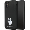 Karl Lagerfeld KLHCN61SMHCNPK case for iPhone 11 / Xr - black Silicone C Metal Pin - (KF001703-0)