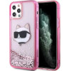 Karl Lagerfeld KLHCP12MLNCHCP iPhone 12/ 12 Pro 6.1 pink/pink hardcase Glitter Choupette Head - (KF001539-0)
