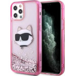 Karl Lagerfeld KLHCP12MLNCHCP iPhone 12/ 12 Pro 6.1 pink/pink hardcase Glitter Choupette Head - (KF001539-0)