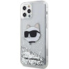 Karl Lagerfeld KLHCP12MLNHCCS iPhone 12/ 12 Pro 6.1 silver/silver hardcase Glitter Choupette Head - (KF001540-0)