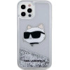 Karl Lagerfeld KLHCP12MLNHCCS iPhone 12/ 12 Pro 6.1 silver/silver hardcase Glitter Choupette Head - (KF001540-0)