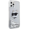 Karl Lagerfeld KLHCP12MLNHCCS iPhone 12/ 12 Pro 6.1 silver/silver hardcase Glitter Choupette Head - (KF001540-0)