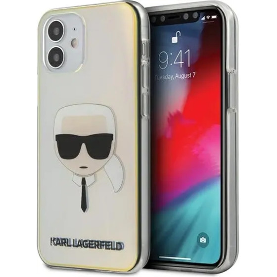 Karl Lagerfeld KLHCP12SPCKHML iPhone 12 mini 5,4'' multicolor hardcase Iridescent Karl`s Head - (KF000454-0)