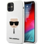 Karl Lagerfeld KLHCP12SSLKHWH iPhone 12 mini 5,4'' bialy/white hardcase Silicone Karl`s Head - (KF000538-0)