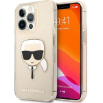 Karl Lagerfeld KLHCP13LKHTUGLGO iPhone 13 Pro / 13 6,1'' zloty/gold hardcase Glitter Karl`s Head - (KF000689-0)