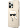 Karl Lagerfeld KLHCP13LKHTUGLGO iPhone 13 Pro / 13 6,1'' zloty/gold hardcase Glitter Karl`s Head - (KF000689-0)