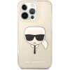 Karl Lagerfeld KLHCP13LKHTUGLGO iPhone 13 Pro / 13 6,1'' zloty/gold hardcase Glitter Karl`s Head - (KF000689-0)