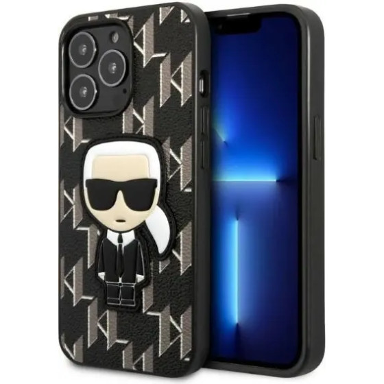 Karl Lagerfeld KLHCP13LPMNIKBK iPhone 13 Pro / 13 6.1'' hardcase black/black Monogram Ikonik Patch - (KF001322-0)
