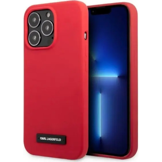 Karl Lagerfeld KLHCP13LSLMP1R iPhone 13 Pro / 13 6.1 hardcase red/red Silicone Plaque - (KF001315-0)