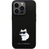 Karl Lagerfeld KLHCP13LSMHCNPK case for iPhone 13 Pro / 13 - black Silicone C Metal Pin - (KF001704-0)
