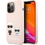 Karl Lagerfeld KLHCP13LSSKCI iPhone 13 Pro / 13 6,1'' hardcase jasno rozowy/light pink Silicone Karl & Choupette - (KF000665-0)