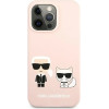 Karl Lagerfeld KLHCP13LSSKCI iPhone 13 Pro / 13 6,1'' hardcase jasno rozowy/light pink Silicone Karl & Choupette - (KF000665-0)