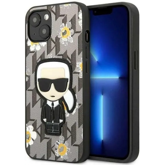 Karl Lagerfeld KLHCP13MPMNFIK1 iPhone 13 6.1'' grey/grey Flower Ikonik Karl - (KF001281-0)