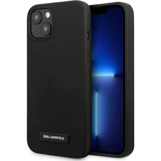 Karl Lagerfeld KLHCP13MSLMP1K iPhone 13 6,1'' hardcase czarny/black Silicone Plaque - (KF000983-0)