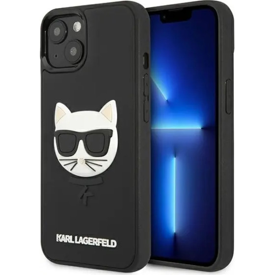 Karl Lagerfeld KLHCP13SCH3DBK 13 mini 5,4'' czarny/black hardcase 3D Rubber Choupette - (KF000783-0)