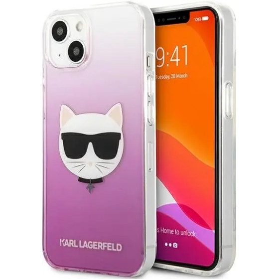 Karl Lagerfeld KLHCP13SCTRP iPhone 13 mini 5.4 hardcase pink/pink Choupette Head - (KF000767-0)