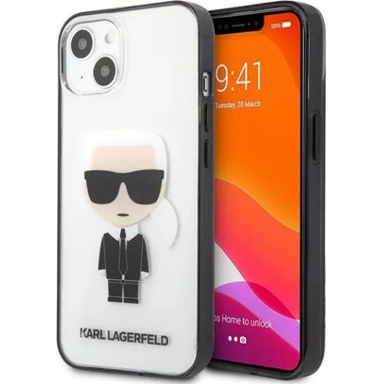 Karl Lagerfeld KLHCP13SHIKCK iPhone 13 mini 5,4'' transparent Ikonik Karl - (KF000771-0)