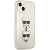 Karl Lagerfeld KLHCP13SKCTUGLGO iPhone 13 mini 5,4'' zloty/gold hardcase Glitter Karl`s & Choupette - (KF000815-0)