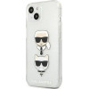 Karl Lagerfeld KLHCP13SKCTUGLS iPhone 13 mini 5,4'' srebrny/silver hardcase Glitter Karl`s & Choupette - (KF000807-0)