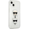 Karl Lagerfeld KLHCP13SKCTUGLS iPhone 13 mini 5,4'' srebrny/silver hardcase Glitter Karl`s & Choupette - (KF000807-0)