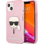 Karl Lagerfeld KLHCP13SKHTUGLP iPhone 13 mini 5,4'' rozowy/pink hardcase Glitter Karl's Head - (KF000743-0)